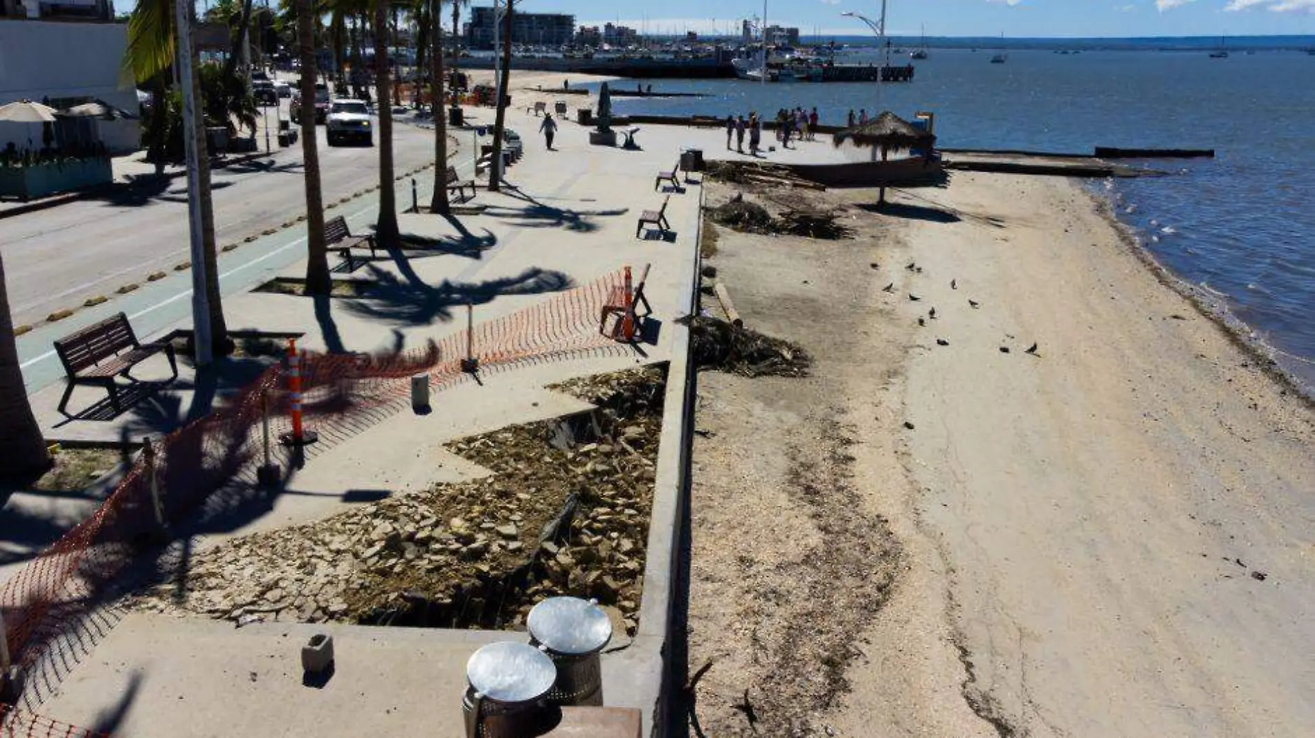 reparan malecon tras paso de Norma